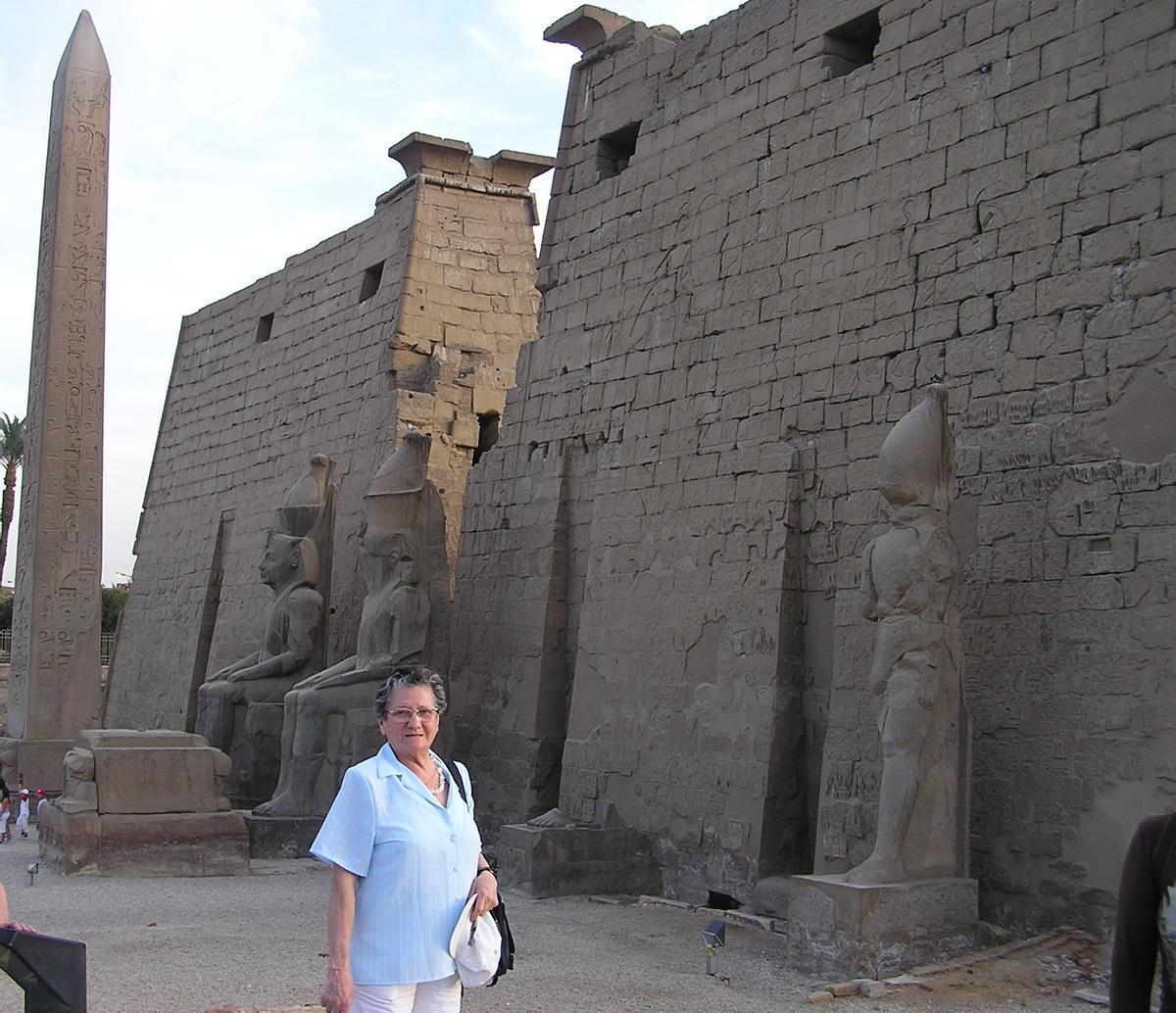 Mª Dolores Izquierdo durante su viaje a Egipto en una iniciativa de la UJI.