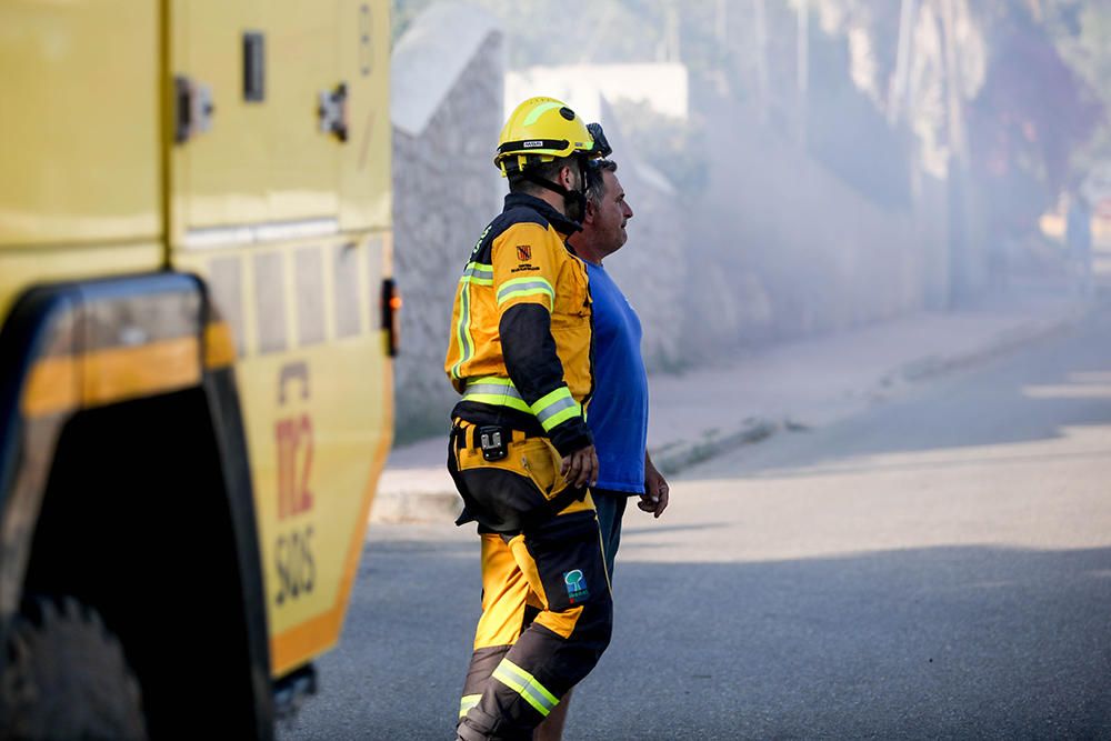 Incendio de un camión en Ibiza