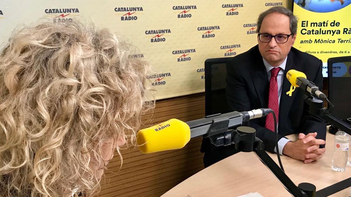 El president de la Generalitat, Quim Torra, entrevistado por Mònica Terribas.