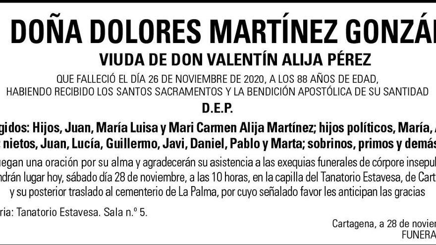 Dª Dolores Martínez González