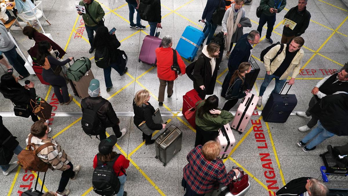 Actividad en el aeropuerto de Málaga.