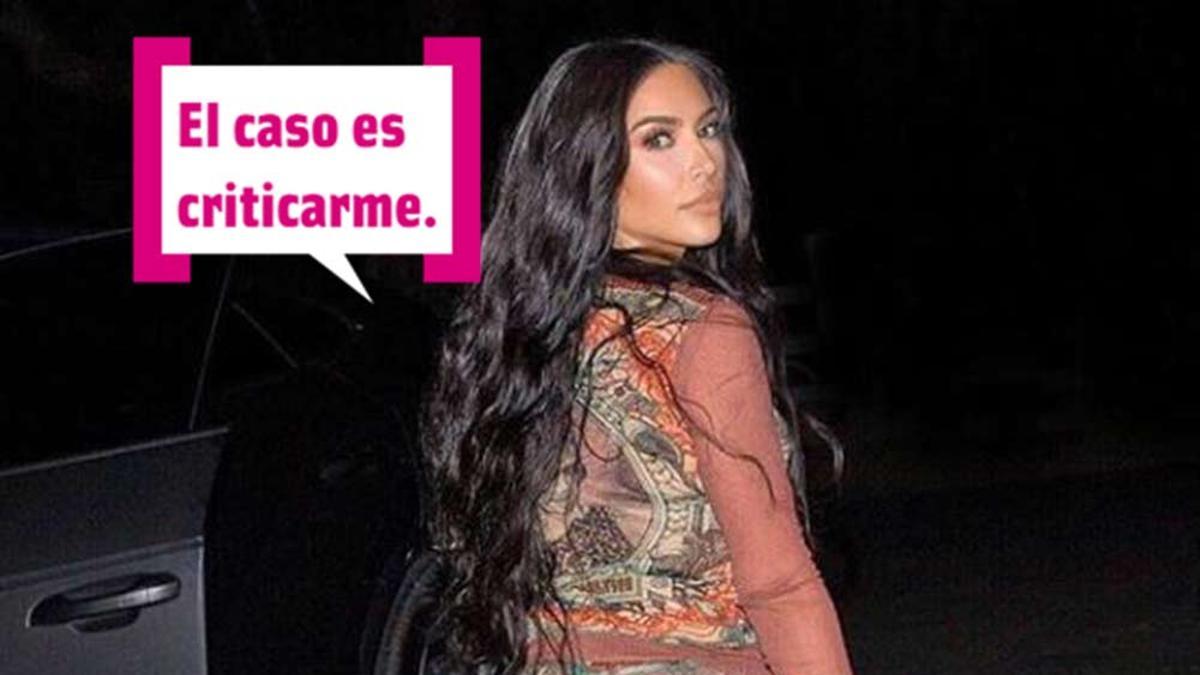 Kim Kardashian presumiendo de trasero