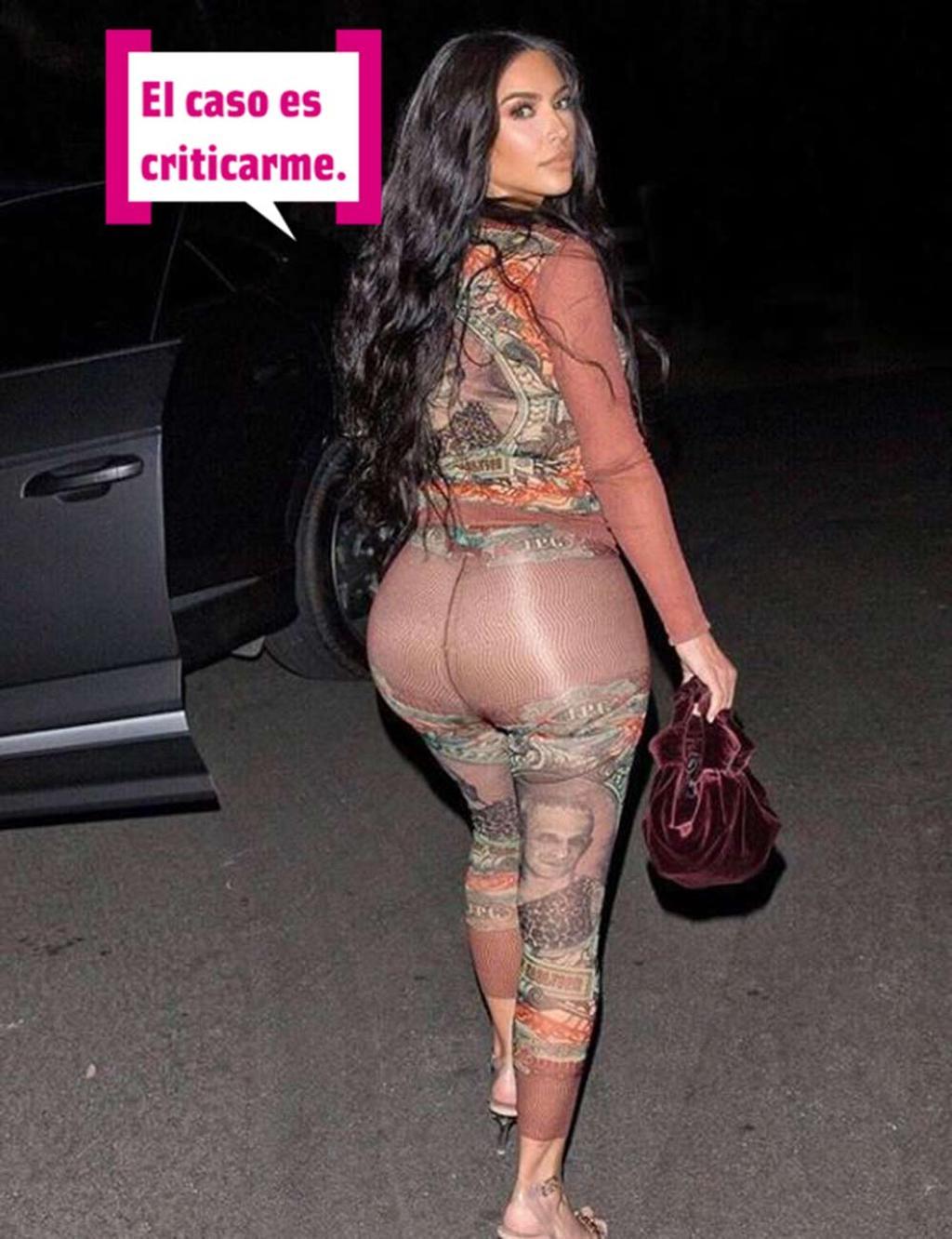 Kim Kardashian presumiendo de trasero