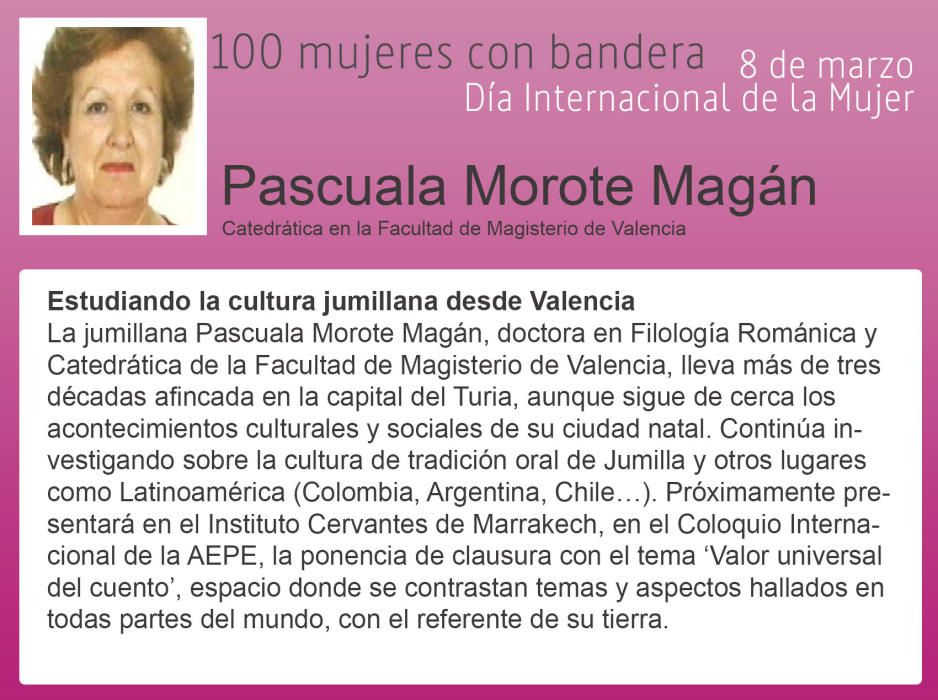 100 mujeres con bandera