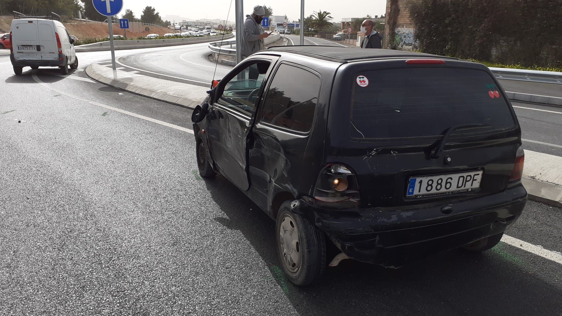 Accidente de tráfico múltiple en Ibiza