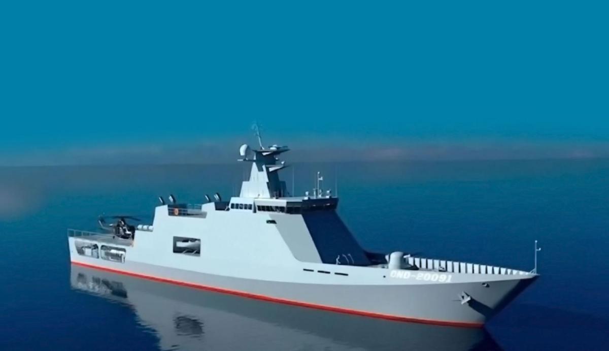 Recreación de una de las patrulleras. |   // MIN. DEFENSA URUGUAY