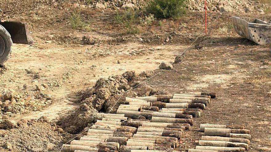Detonan de forma controlada los 63 proyectiles de la Guerra Civil hallados en Villores