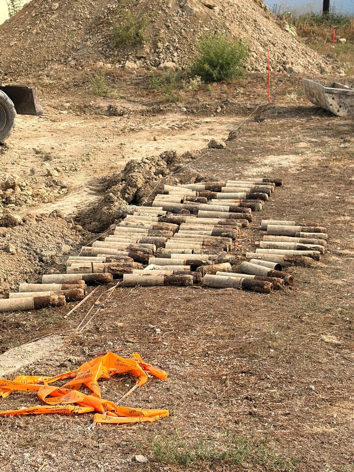 Galería: Arsenal de artillería de la Guerra Civil hallado en un pueblo de Castellón Galería: Arsenal de artillería de la Guerra Civil hallado en un pueblo de Castellón