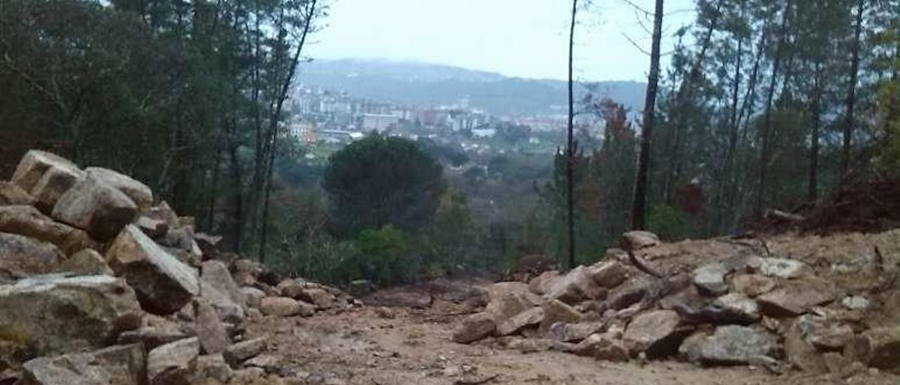 Estado en que se encuentra el camino medieval de San Tomé. // I. Osorio