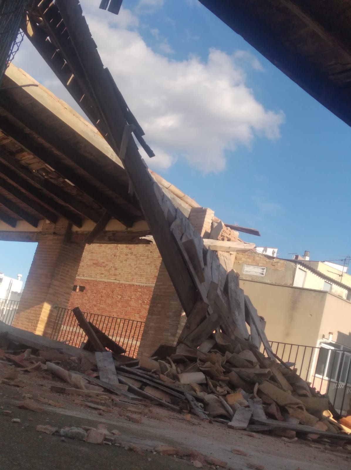 La plaza de toros de Utiel, en ruinas