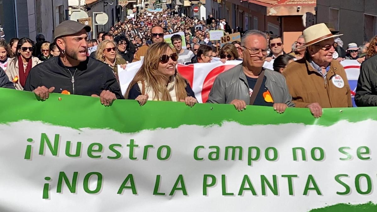 Manifestación contra la planta solar para desaladora de Torrevieja