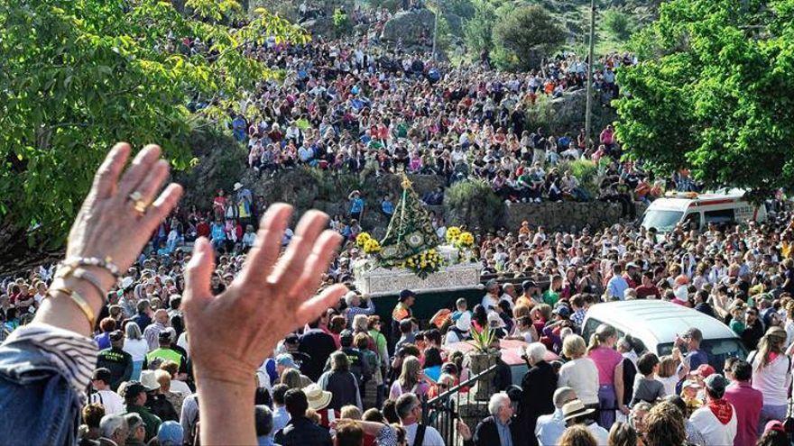 Procesión de la Virgen del Puerto, en una imagen de archivo.