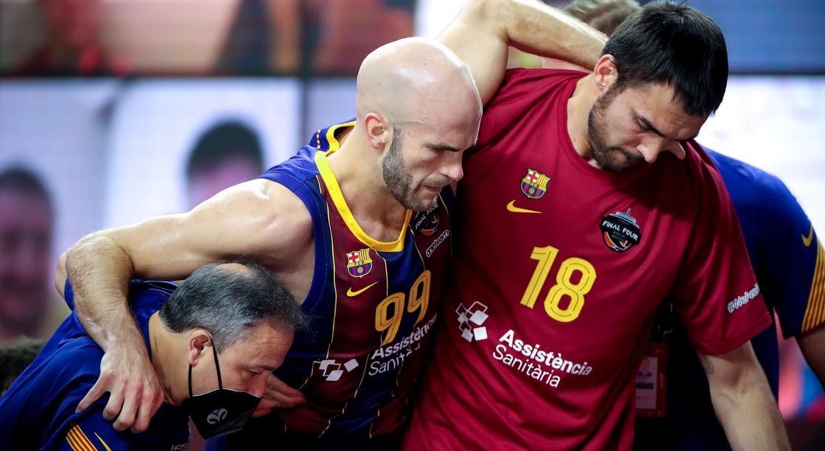 Calathes dejó el partido ante el Armani por una torcedura de tobillo a tres minutos del final