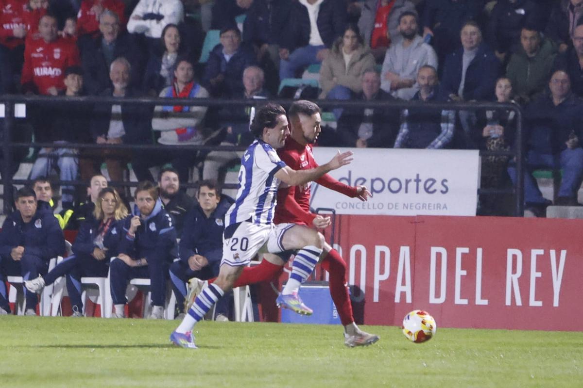 Así se vivió el partido entre el Negreira y la Real Sociedad en el García Calvo Así se vivió el partido entre el Negreira y la Real Sociedad en el García Calvo