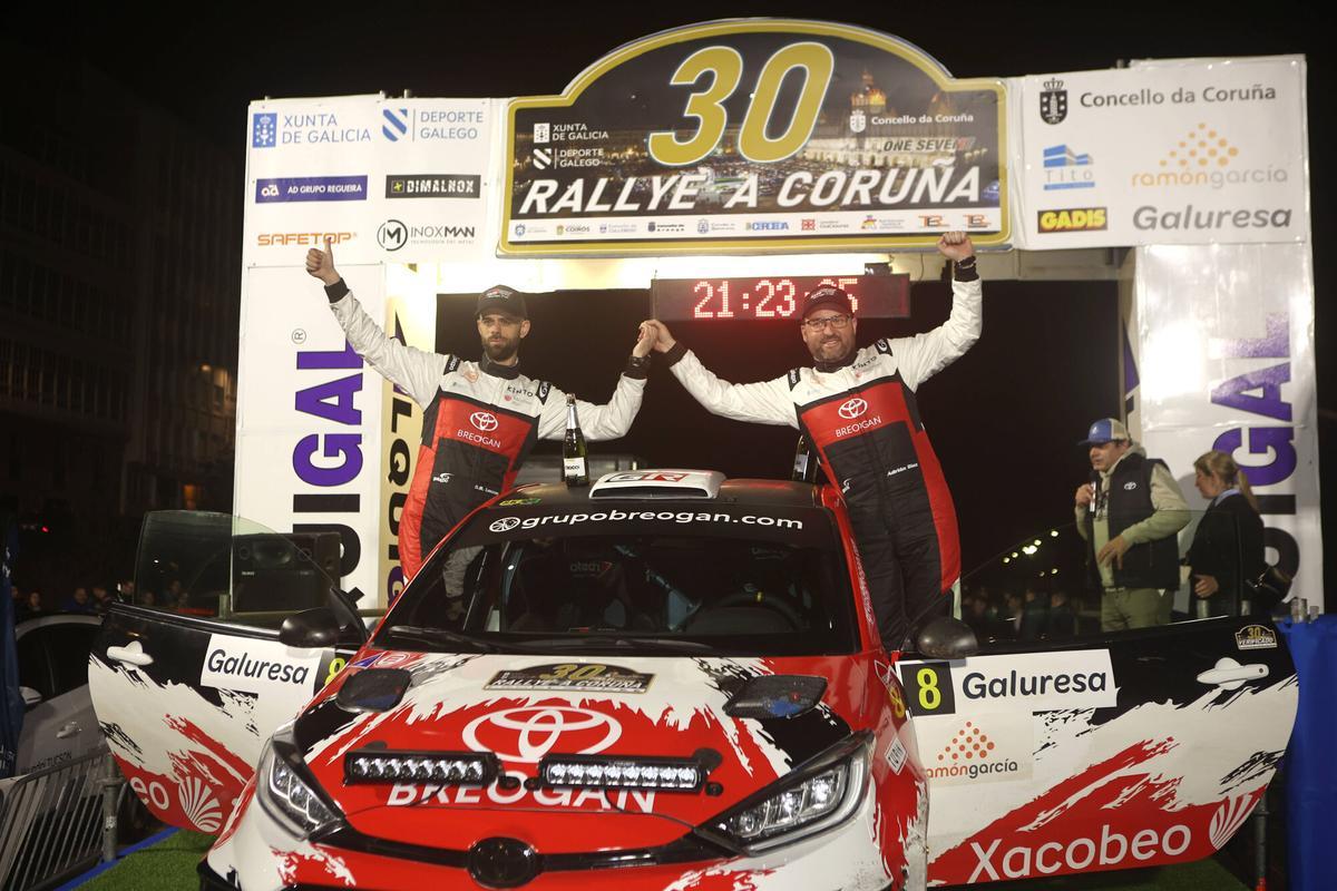Tramo de Betanzos - Coiròs del 30 Rally de A Coruña .