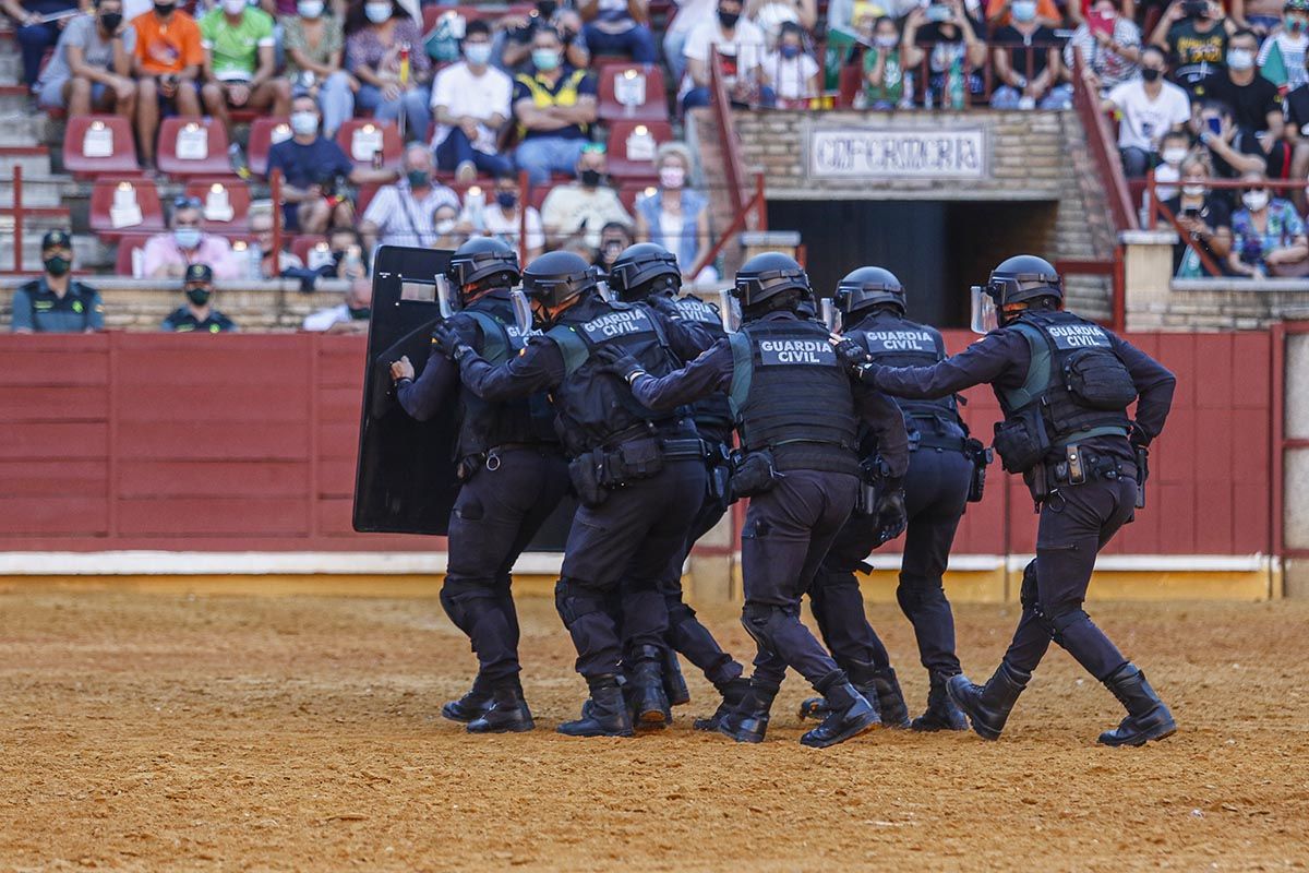 Exhibición de la Guardia Civil en la plaza de toros de Córdoba