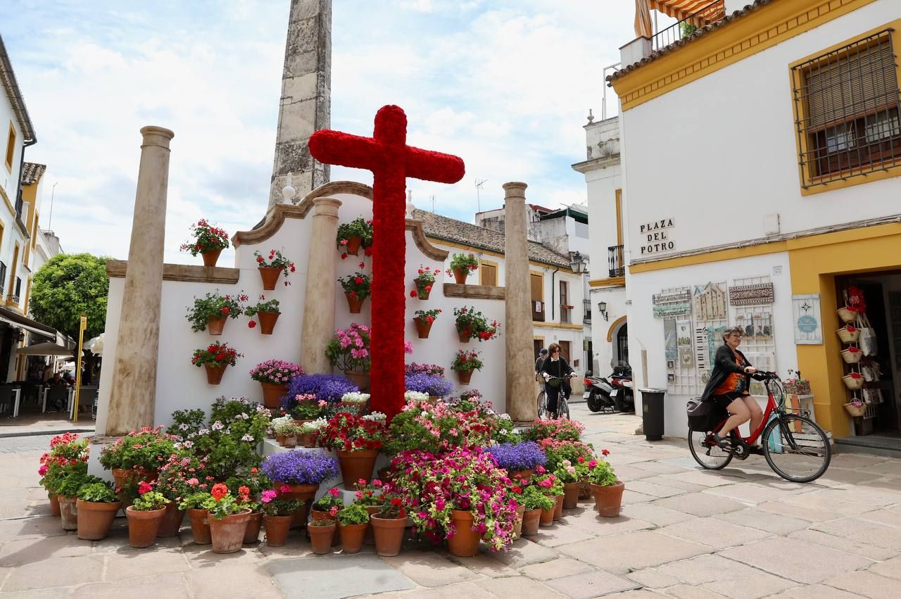 Cruz sonrisa de lunares. Plaza del Potro