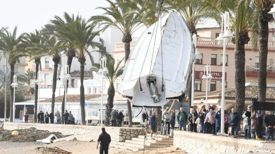 Destrozos del temporal en la Marina Alta