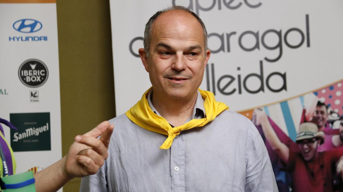 El secretario general de Junts, Jordi Turull, durante una visita en el Aplec del Caragol de Lleida