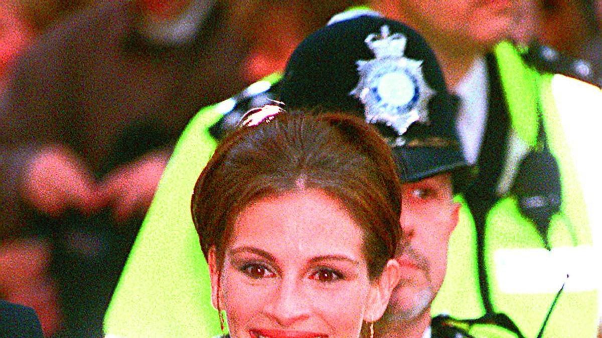 .Julia Roberts en el estreno de Notting Hill en 1999