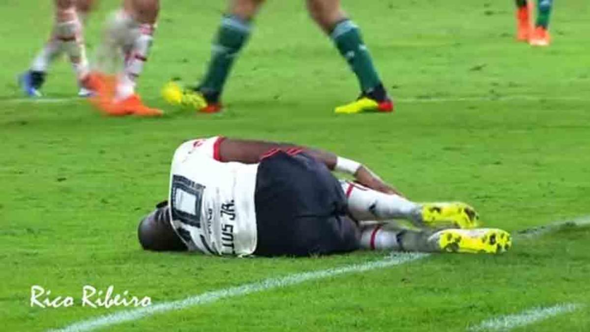 Vinicius Jr. recibió una terrible entrada