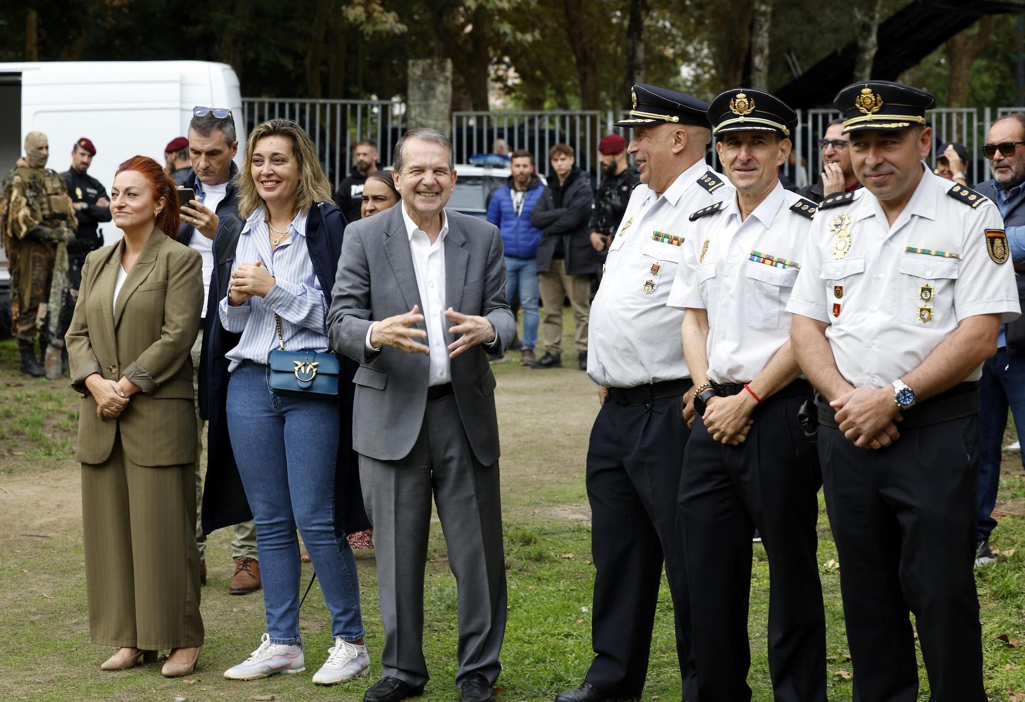 Exhibición de la Policía Nacional en el auditorio de Castrelos en Vigo