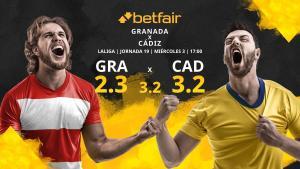 Granada CF vs. Cádiz CF: horario, TV, estadísticas, clasificación y pronósticos