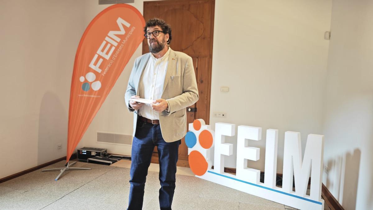 Sebastià Aguiló de Seny i Sentit de Sóller, presidente de la FEIM.
