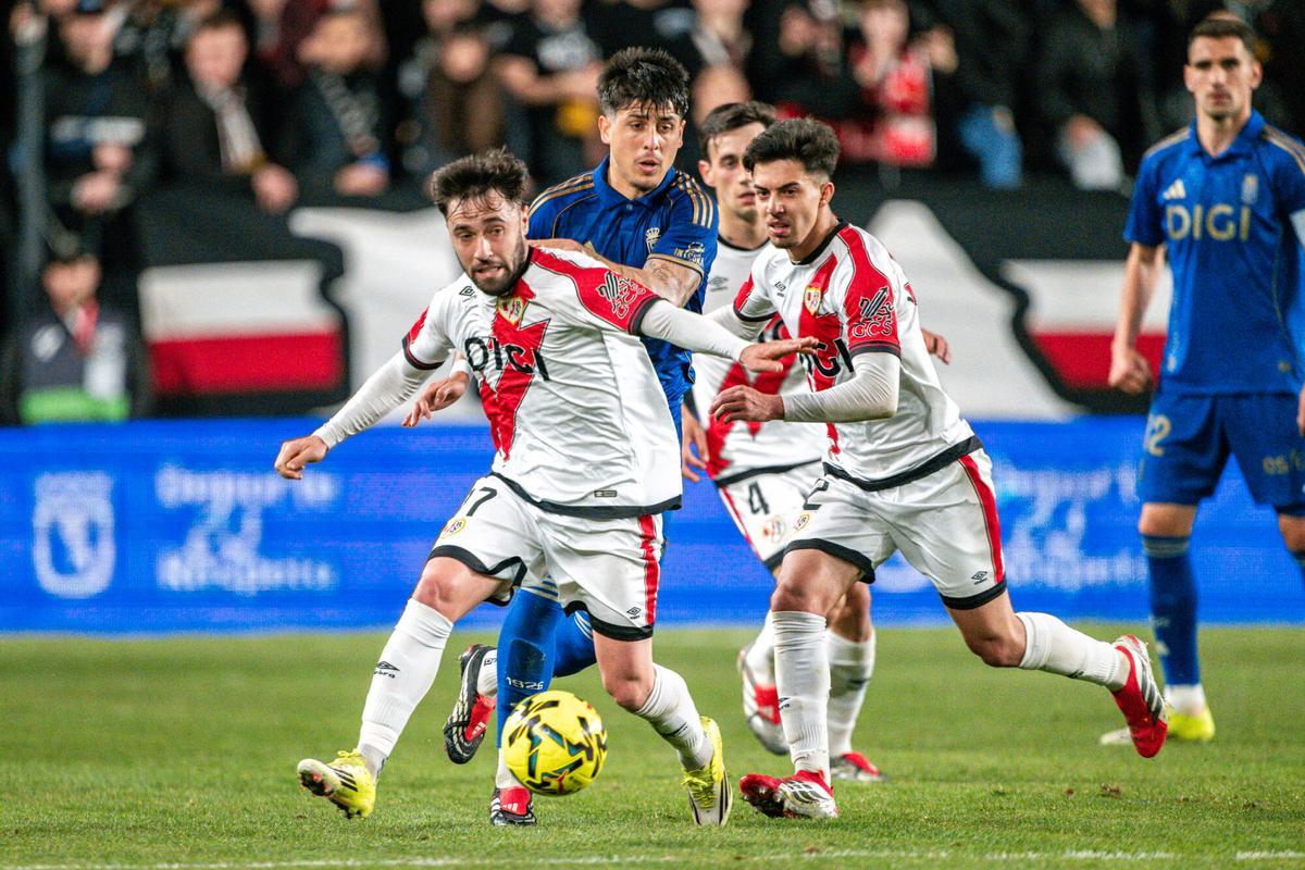 Así fue el partido entre el Rayo Vallecano y el Real Oviedo