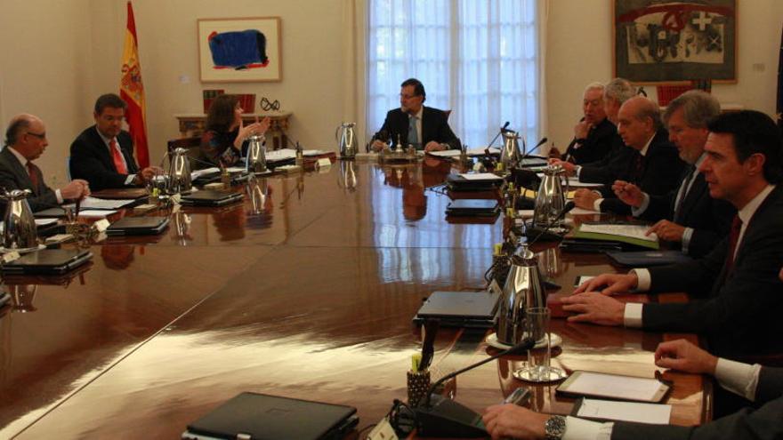 Mariano Rajoy presidint el consell de ministres.