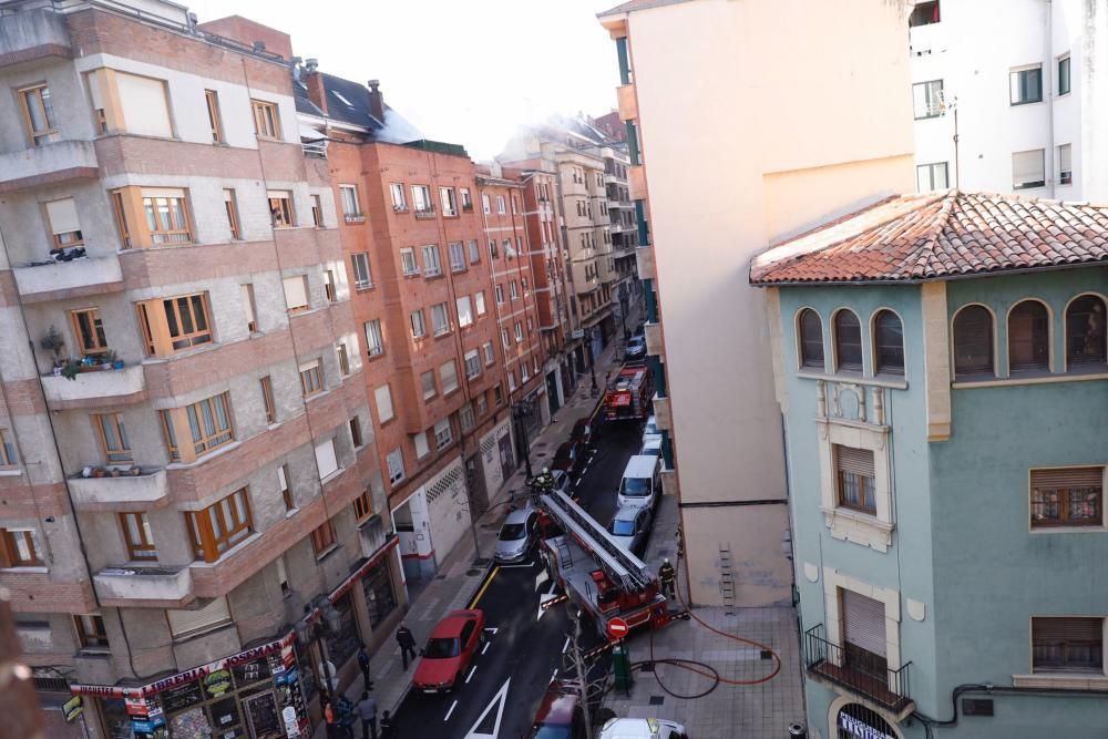 Incendio en Ciudad Naranco .