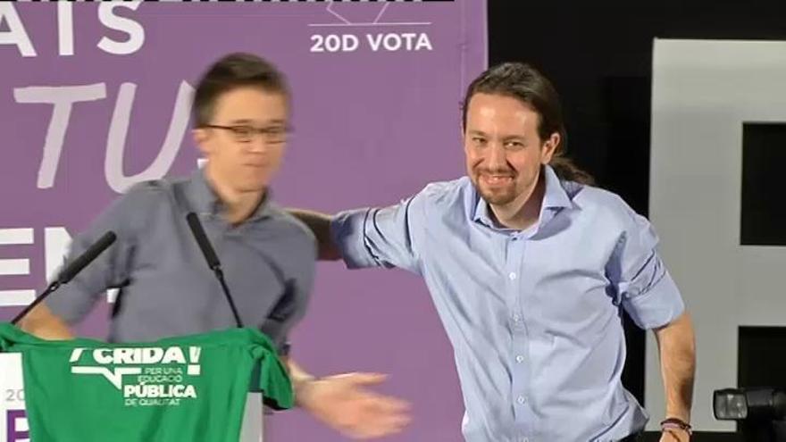 Iglesias y Errejón interpretan el estrecho resultado de la votación como una demanda de consenso