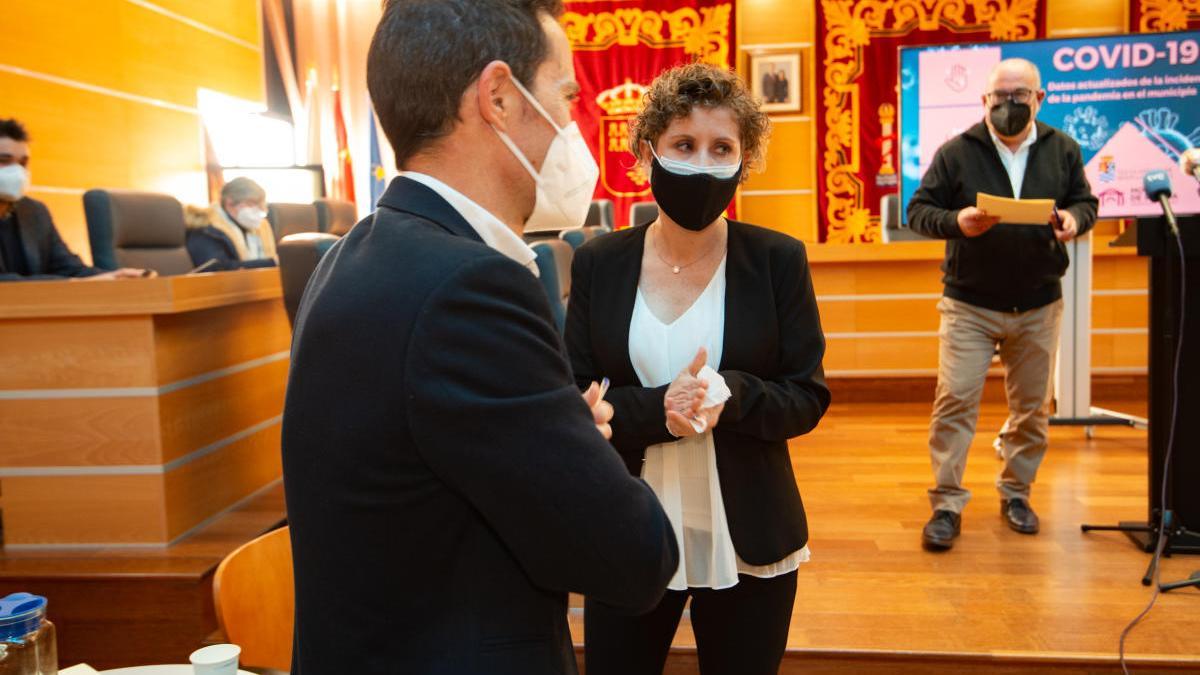 Esther Clavero, tras una rueda de prensa.