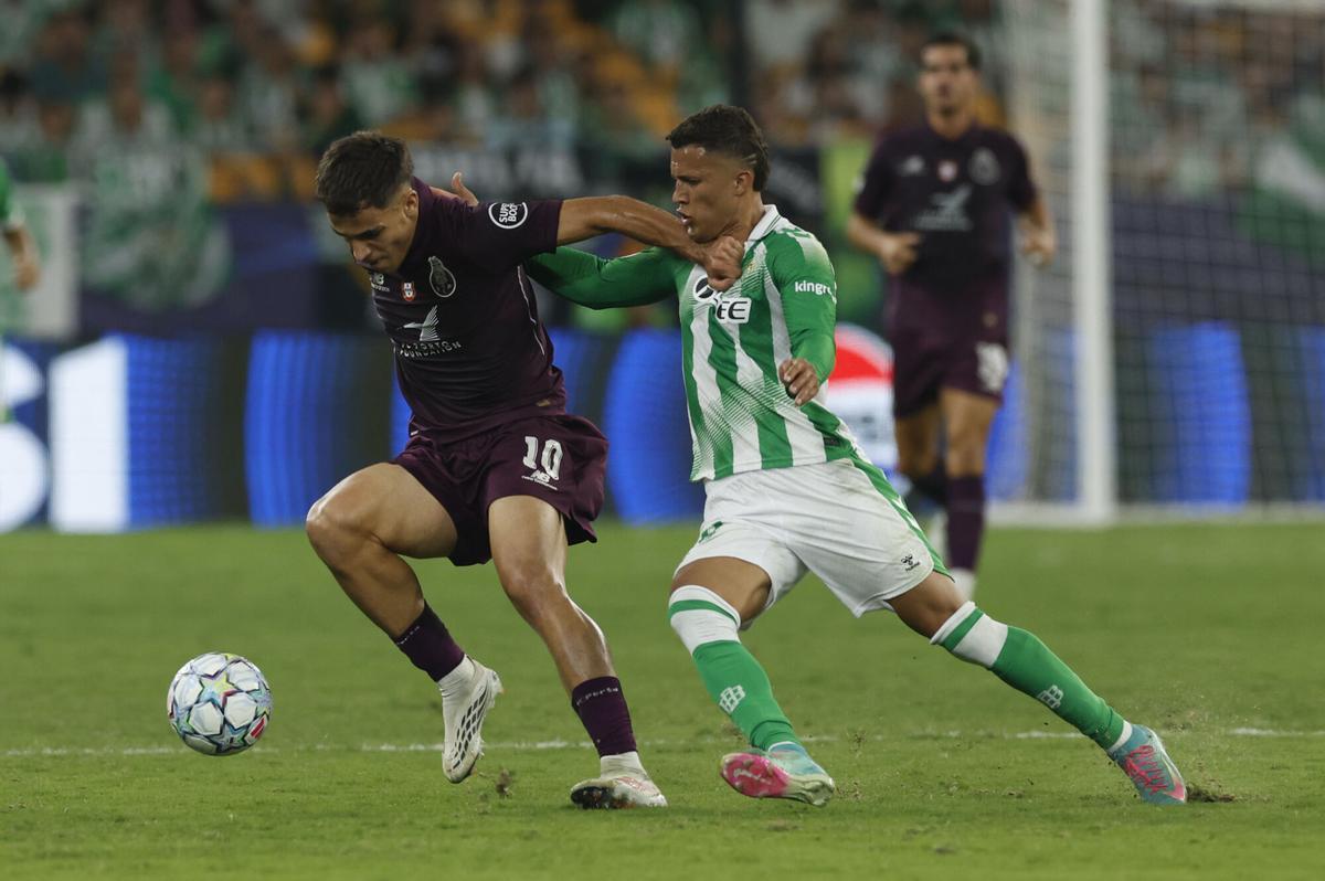 Una imagen del Real Betis - Oporto. Una imagen del Real Betis - Oporto.
