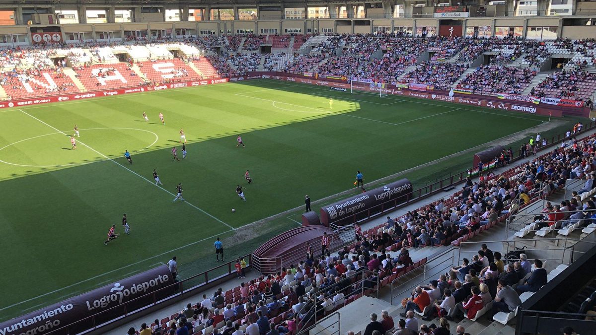 Aspecto que presenta el estadio de Las Gaunas