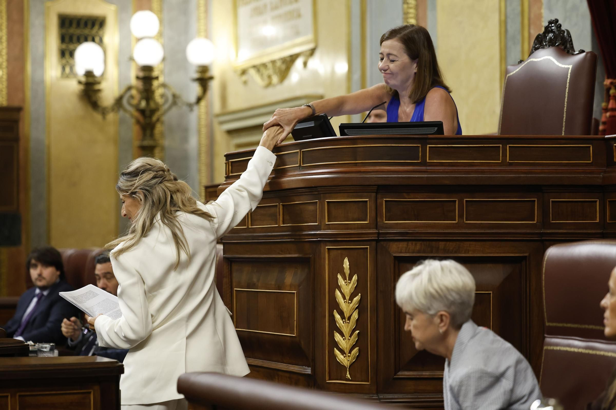 Francina Armengol preside la sesión del Congreso en la que ha comparecido Pedro Sánchez