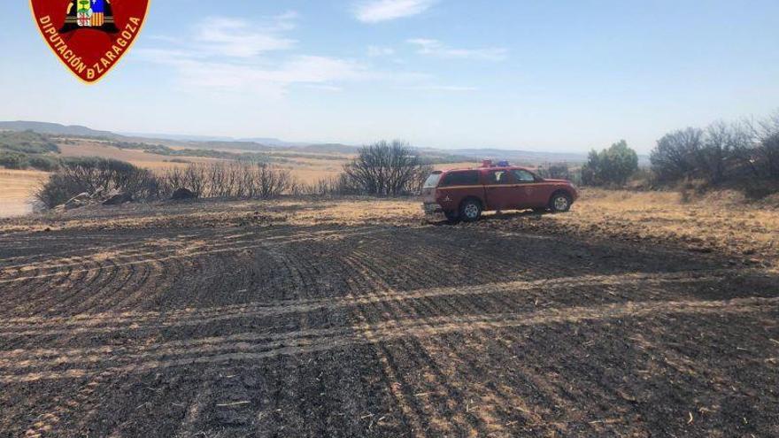 Un agricultor, herido al arder una empacadora