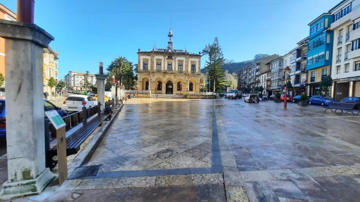 El edificio del Ayuntamiento de Villaviciosa
