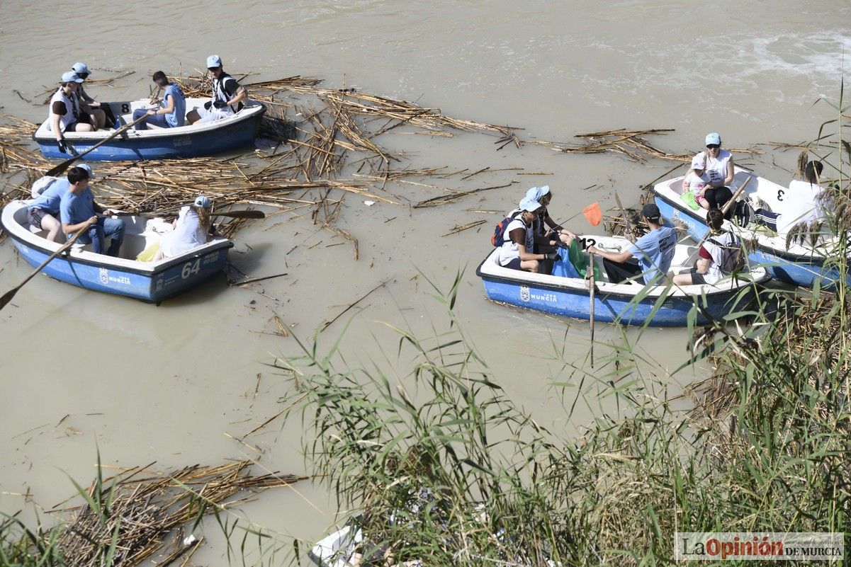 Todas las imágenes del reto de limpieza del río Segura en Murcia