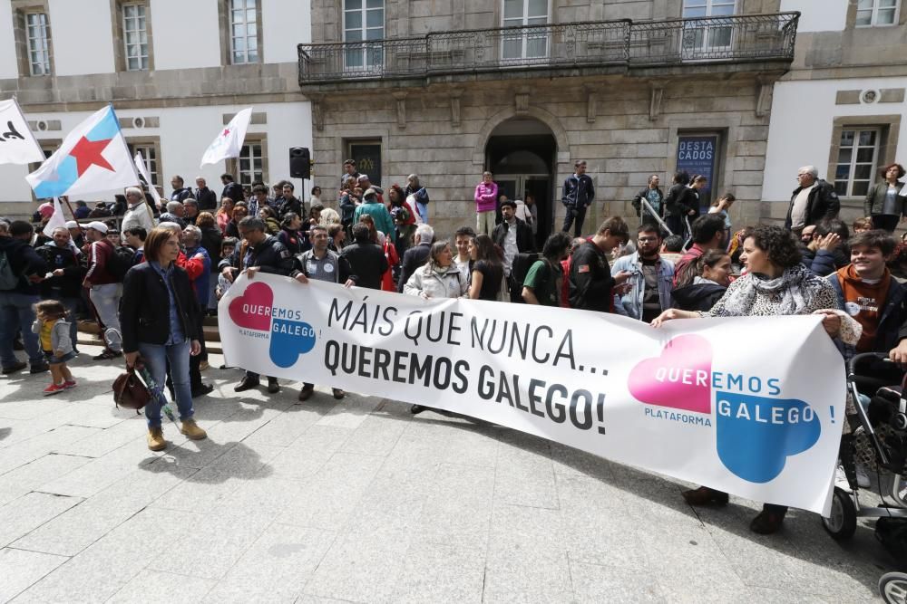 Manifestacións en Vigo no Día das Letras Galegas