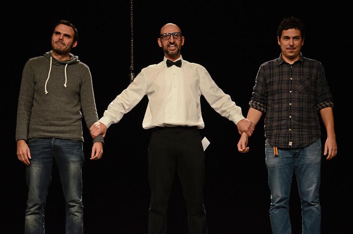 Sergio Baos, Toni Gomila y Jaume Miró en la primera edición del Torneig