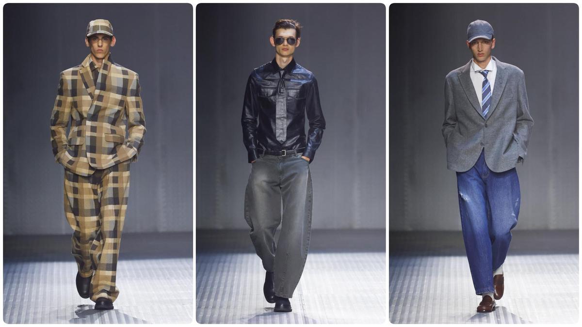 Tres 'looks' de 'Assembled', la colección masculina de invierno de David Catalán.