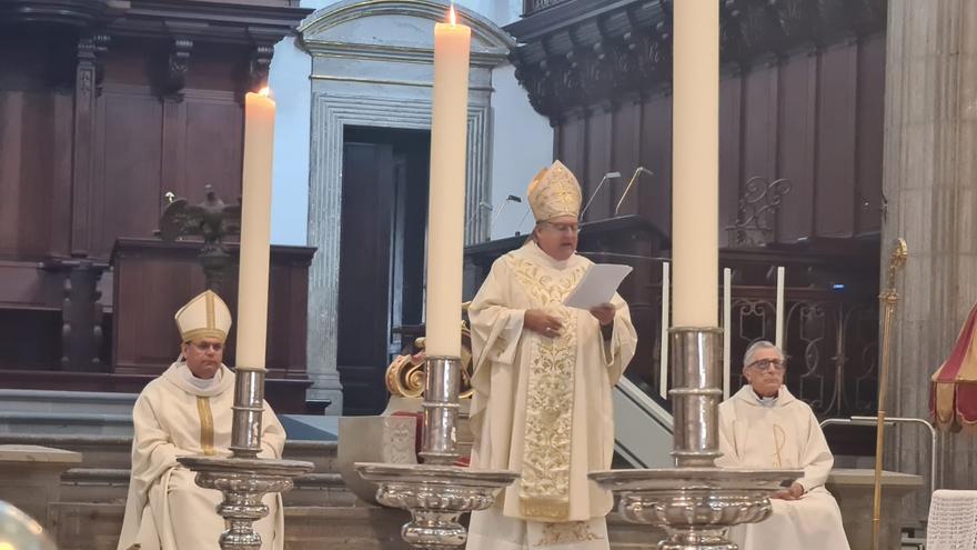 Celebración de la misa y procesión del Corpus Christi en Vegueta