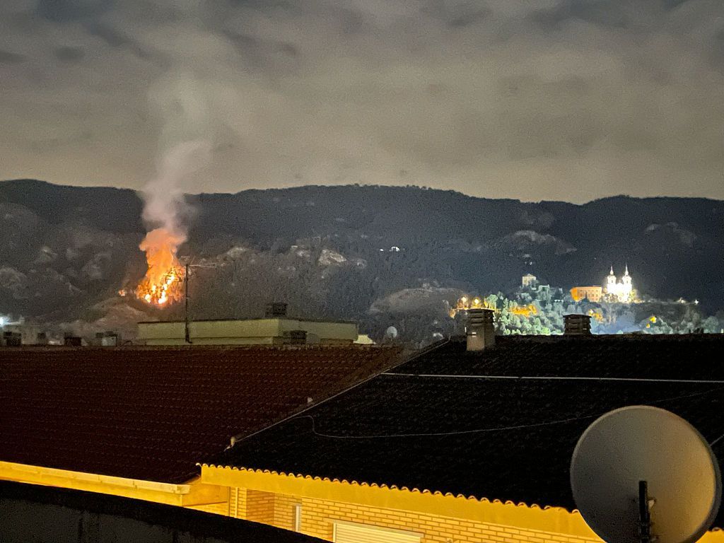 Las imágenes del incendio forestal en El Valle, junto a La Fuensanta