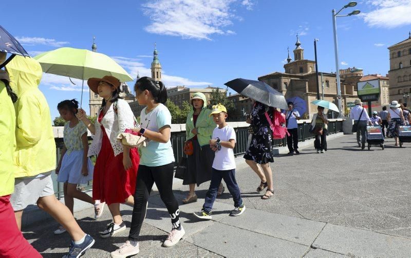 Calor en Zaragoza, 9 de julio agosto