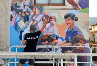 Villalonga ya tiene su primer mural de arte urbano