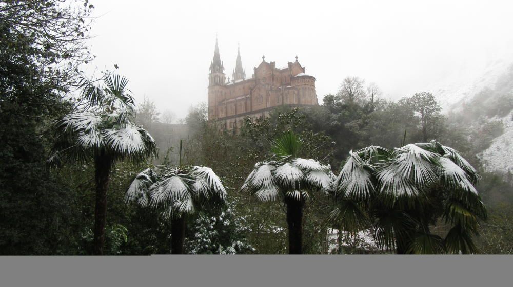 Nieve en Covadonga