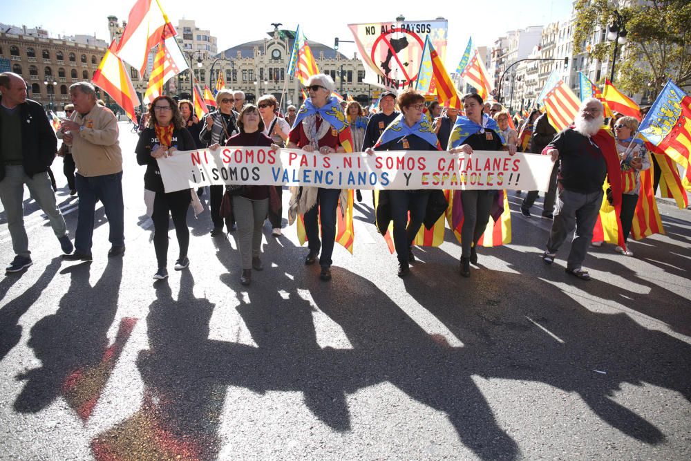 Manifiestación en València contra los 'països catalans'