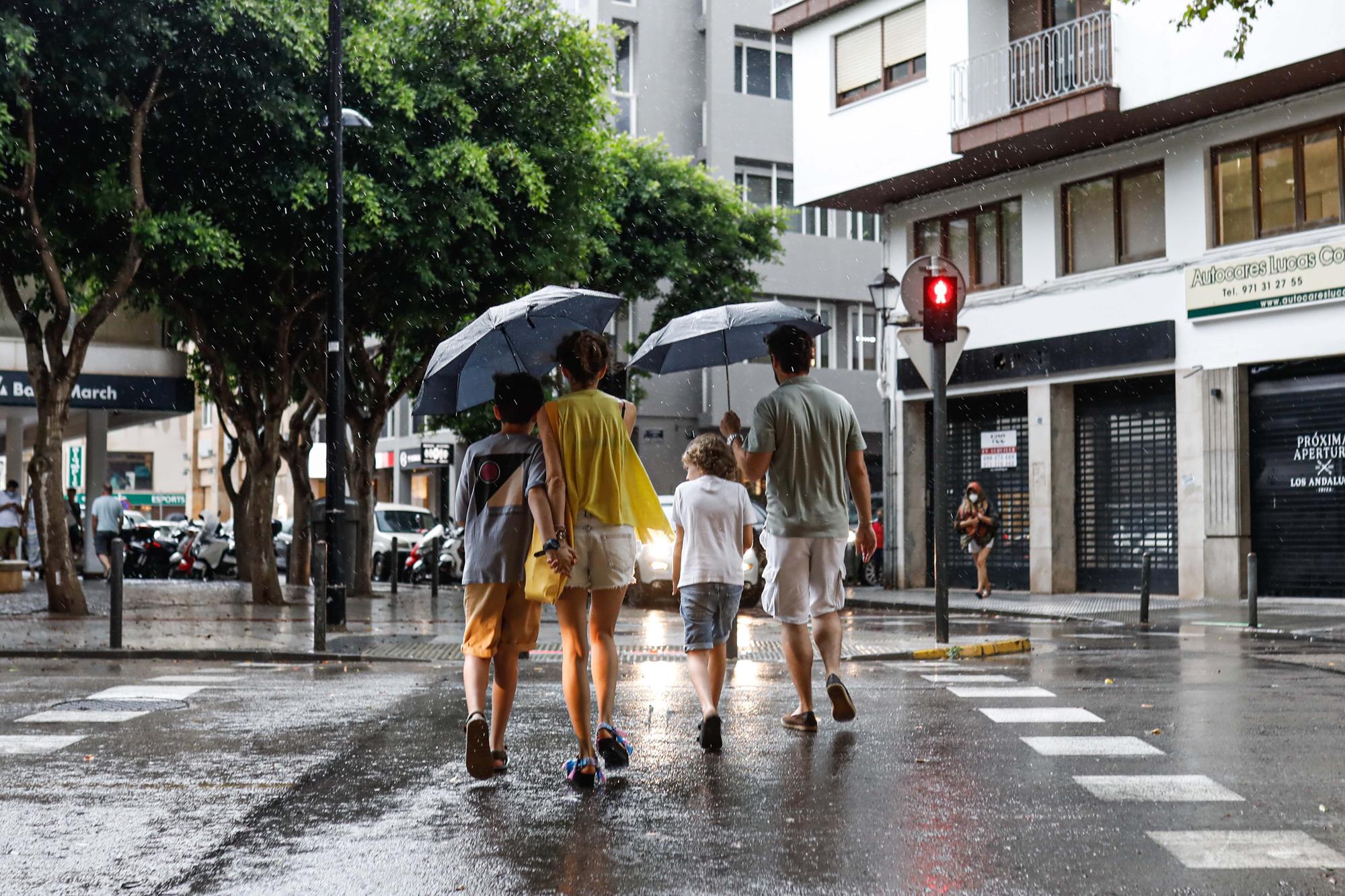 Lluvias en Ibiza y Formentera