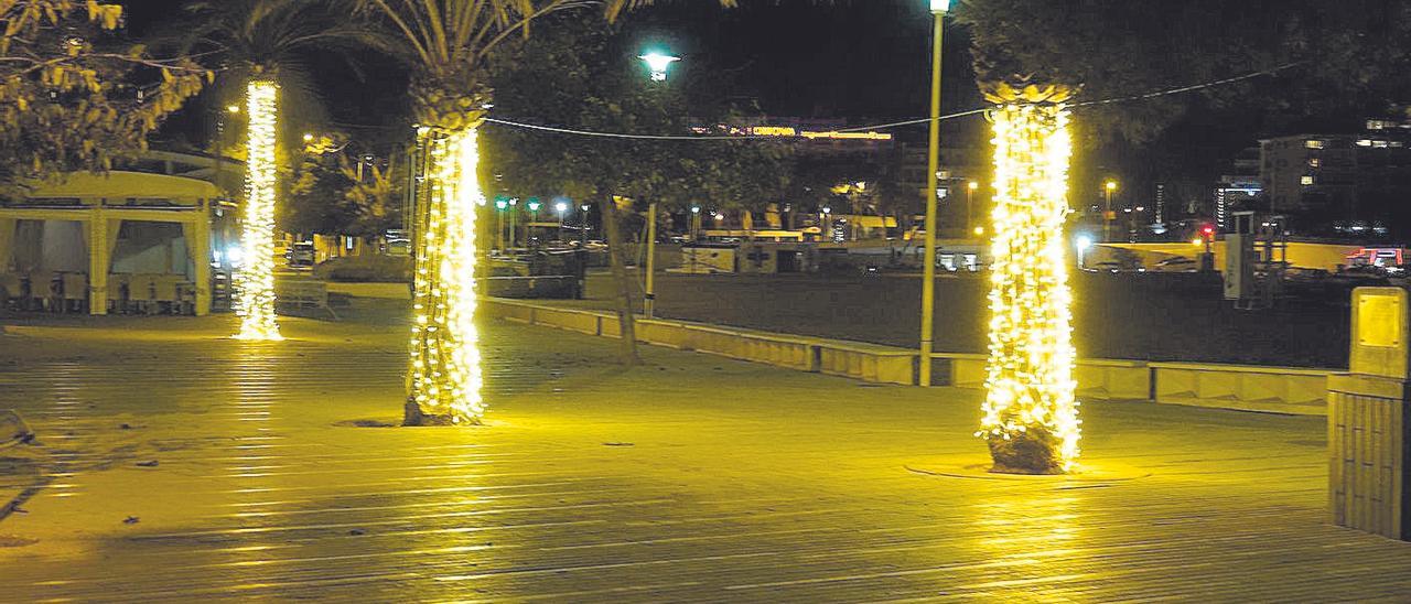 Iluminación navideña en el municipio de Calvià.